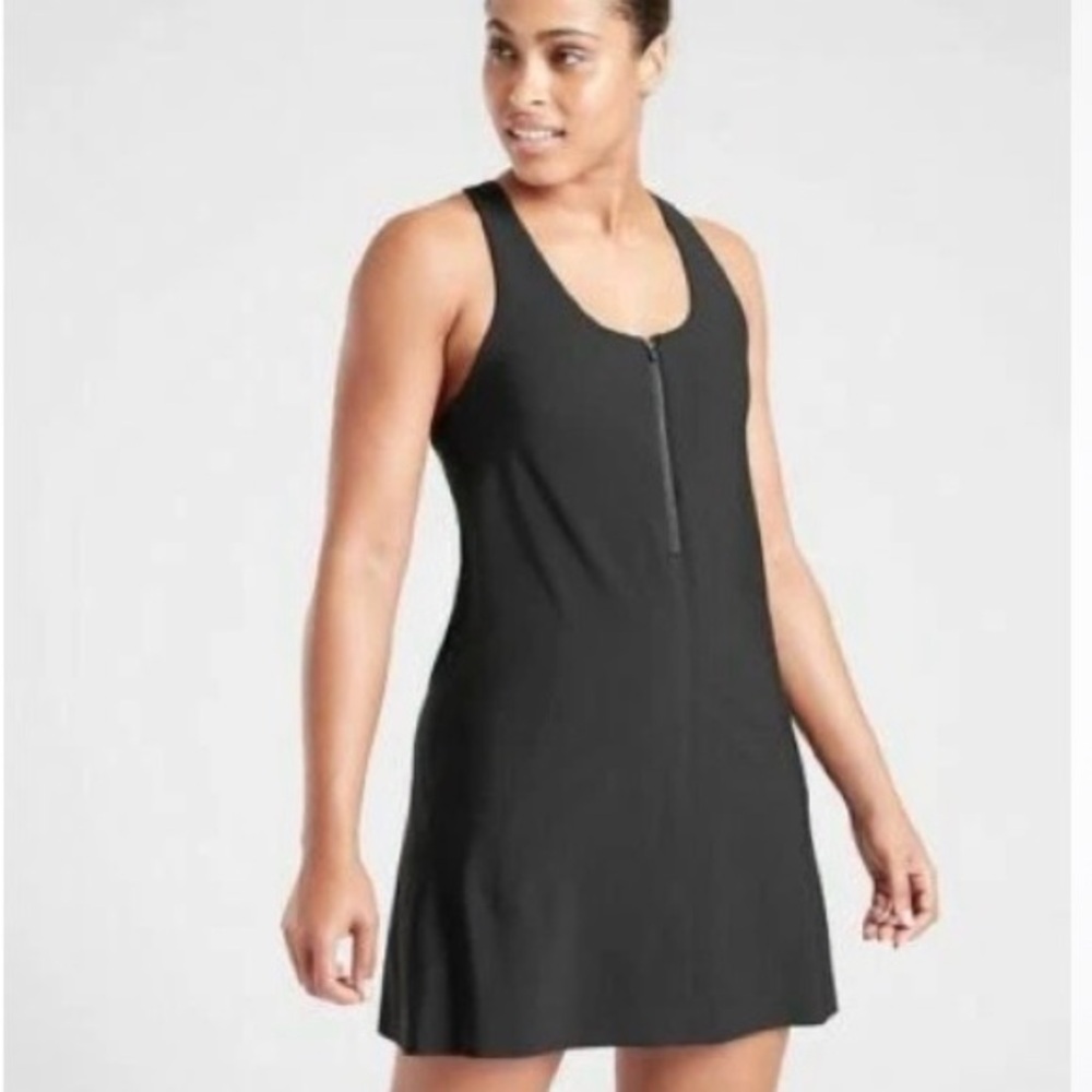 Athleta Medium Black 2 in 1 Ultimate Support Dress- Performance Athleisure